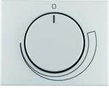BERKER K.5 Płytka czołowa z pokrętłem Regulator do regulatora obrotów aluminium 11357203 HAGER
