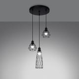 Sollux Lampa wisząca SUBA 3P czarna SL.1166