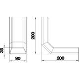 KV DU 9035 90, Kolanko pionowe 90°