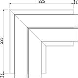 GA-FS53130EL, Naroże płaskie, stałe, Alu