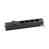 "Simon 480 TS48-130E400K0-44 Listwa standardowa 4 gn. typ E i płytka 2xRJ45 keystone