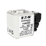 FUSE 63A 690V 1*GKN/50 AR UC Wkładka szybka 63A AC 690V rozmiar 1 45x59x51 mm aR IE 170M3560 EATON