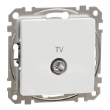 Sedna Design & Elements Gniazdo antenowe TV przelotowe 7dB białe SDD111474 SCHNEIDER