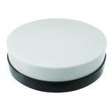 Oprawa ośw. AFRODYTA LED czarny pierścień, klosz mleczny, biały  neutralny, radarowy czujnik ruchu,