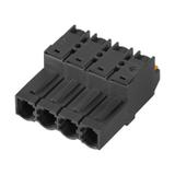 SLF 7.62HP/04/180G SN BK BX Wtyk PCB (złącze wiązki), 7.62 mm, Liczba biegunów: 4, PUSH IN /60szt./ 1043610000 WEIDMÜLLER