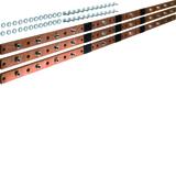 univers Szyna pozioma Cu do rozł. listwowych NH1/2/3 6-pol. 40x10mm (3 szt) UM10M HAGER