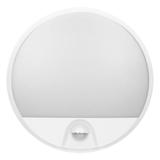 AGAT LED 15W, oprawa ogrodowa z czujnikiem ruchu 140st, 1200lm, IP54, 4000K, biała AD-OP-6112WLPMR4 ORNO