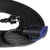Przedłużacz warsztatowy bryzgoszczelny IP44, 1x2P+Z 30m,kabel gumowy olejoodporny H07RN-F 3x1,5mm2,