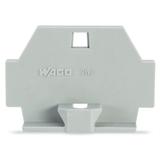 ścianka końcowa z mocowaniem śrubowym szara