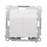 Simon 54 Elektroniczny łącznik/przycisk 4-krotny do sterowania 4 obwodami biały