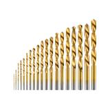 Wiertła do metalu HSS-TiN, 1.0-10.0 mm, zestaw 19 szt.