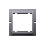 Simon Basic Adapter (przejściówka) na osprzęt standardu 45 × 45 mm. Montaż do puszki na wkręty srebrny mat BMA45/43 KONTAKT