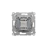 Simon 54 Łącznik krzyżowy z podświetleniem LED bez piktogramu 10A 250V szybkozłączka biały DW7L.01/X/11 KONTAKT