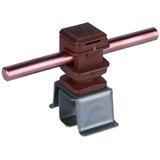 Wspornik ZIEGELsnap, stal nierdzewna NIRO/ tworzywo, brązowy