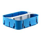 P6x60D ,  Puszka instalacyjna do pustych ścian Multibox2 - sześciopolowa O 6x60, niebieski