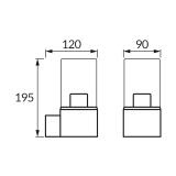 Oprawa hermetyczna BERYL E27 C BLACK