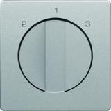 Q.x Płytka czołowa z pokrętłem do łącznika 3-poz. bez pozycji  0  alu aksamit