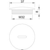 108 M, ZAŚLEPKI GWINTOWANE M32 TWORZ.