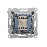 Simon 55 Przycisk zwierny /światło/ z podświetleniem LED szybkozłączka Grafitowy mat