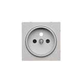 Simon 55 Pokrywa gniazda wtyczkowego pojedynczego do: SGZ1CM SGZ1M Aluminium mat TGZ1ZP/143 KONTAKT