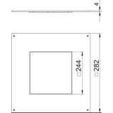DUG250-3/9, POKRYWA MONTAŻOWA DUG250-3/9. 282X282X4