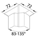 tehalit.SL Kąt wewnętrzny regulowany 20x55 aluminium SL200554D1 HAGER