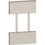 LIVING NOW - PLAKIETKA GNIAZDA US - EU/US - 2 MODUŁY - PIASKOWY BEŻ, Bticino