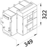 ACB HW1 66kA 1600A 4P Wyłącznik wysuwny do wyzwalacza sentinel Energy HW1E416DE HAGER