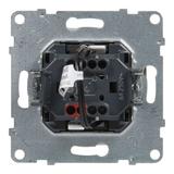 SUNO - Przycisk pojedynczy z podświetleniem - 6 A - 250 V~ - zaciski automatyczne, Aluminium, Legran