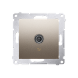 Simon 54 Gniazdo antenowe TV pojedyncze Do instalacji indywidualnych złoty mat