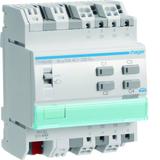 KNX s Sterownik załączający / żaluzjowy 10 A 4-/2-kr 4 mod TYA604B HAGER