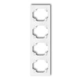 LOGO Ramka pionowa poczwórna biała