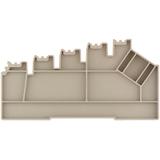 AP ZRV1.5 DB Płytka końcowa (styki), 89.2 mm x 5 mm, Ciemnobeżowy /10szt./ 1698180000 WEIDMÜLLER