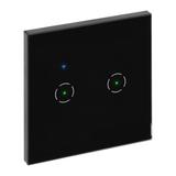 Włącznik podtynkowy podwójny Wi-Fi Tuya Smart Home czarny ORNO