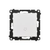 Simon 55 Przycisk zwierny /dzwonek/ szybkozłączka Biały mat