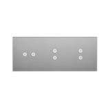 Simon 54 Touch Panel dotykowy S54 Touch 3 moduły 2 pola dotykowe poziome + 2 pola dotykowe pionowe + 2 pola dotykowe pionowe srebrna mgła DSTR3233/71 KONTAKT