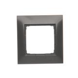 Simon 54 Premium Ramka 1-krotna PREMIUM do puszek karton-gips IP20 / IP44 antracyt DRK1/48 KONTAKT