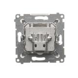 Simon 54 Gniazdo antenowe satelitarne podwójne SAT-SAT-RTV brąz mat