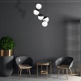 Milagro lampa wisząca Sfera Black 5xE14 MLP8869