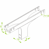 TRZP100H50 TRÓJNIK REDUKCYJNY SYMETRYCZNY 1,5 MM