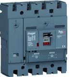 MCCB Wyłącznik mocy h3+ P250 4P 200A 70kA TM HET201DR HAGER