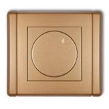 FLEXI Elektroniczny regulator oświetlenia przyciskowo-obrotowy złoty metalik