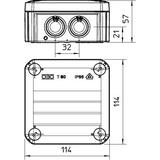 T 60 M25 NL Puszka odgałęźna