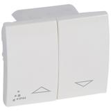 SISTENA LIFE KLAWISZ ARCTIC PODWÓJNY IP44 DO MECHANIZMÓW STEROWANIA ROLETAMI, Legrand