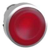 Harmony XB4 Przycisk płaski czerwony z samopowrotem LED metalowy karbowana bez oznaczenia ZB4BW343S Schneider