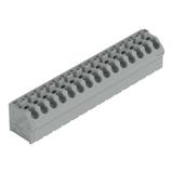 Listwa zaciskowa do płytek drukowanych 15-biegunowa szara raster 5mm /15szt./ 250-515 WAGO