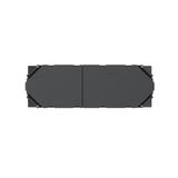 tehalit.GB-EG Puszka montażowa poczwórna 45x45mm PC-ABS czarny GTVR400 HAGER