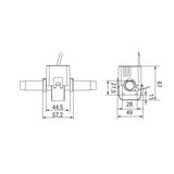 przekładnik prądowy z dzielonym rdzeniem 250 A/ 5 A