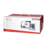 HIKVISION Zestaw wideodomofonowy PoE, monitor 7'', dotykowy, Wi-Fi + App na telefon, stacja zew. z k