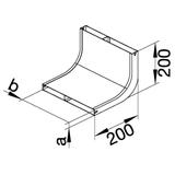 tehalit.UK Narożnik pionowy 2-komorowy 340X48mm stal UKK340482 HAGER